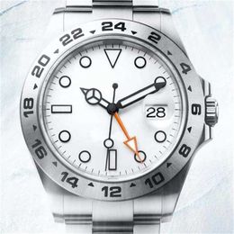 12% KORTING horloge Horloge 2 Kleurselectie 42MM beweging met Azië 2813 gemodificeerde Explorer Witte Wijzerplaat Zwart II Heren Horloges2388