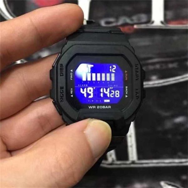 12% de descuento en reloj Reloj Shock Small Square relojes GBD200 deporte de mano Impermeable a prueba de golpes y magnético Student Boys para hombre movimiento Océano