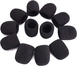 12 Pack Black Microfoon Cover Handheld Stage Microfoon SPONGE COVER Geschikt voor Karaoke DJ Dance Ball Conference Room Nieuws Interviews