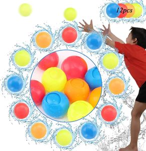 12 Pack herbruikbaar waterballonnen Zelfafdichting Snelle vulling SPILB -SPLASH BALL TOEY PARTY SPREKEN VOOR ZOMER BUITEN Poolfeest 240403