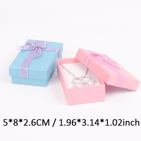 Boîtes de sacs cadeaux pour petites boîtes à bijoux, boîtes à cadeaux pour boîte à collier ou bague 5x8 cm, 12 paquets