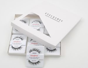 12 paires cils ailés 100 cheveux humains à la main de cheveux fabriqués à la main de la main de coiffure réutilisables Maquillaje maquillaje pour viso 483354063