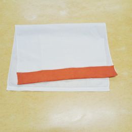 12 pc's linnen zakdoek handdoekdoeken kleurgrens met zo dichtstak theedoek 14x22 "schoonmaakstoffen gasthandgerechte keuken badkamer handdoek