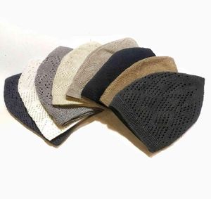 12 pcs hommes coiffes coton coton chapeaux Men039s crâne de crâne musulman islamique de prière de prière