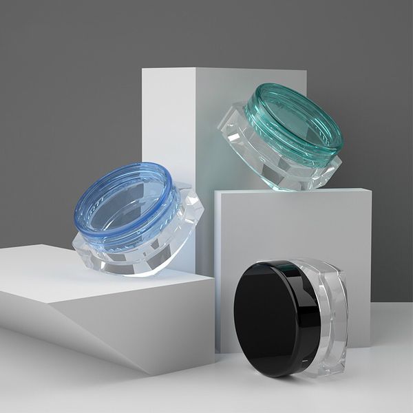 12 pièces Mini bouteilles rechargeables portables pour crème pour les yeux 3g 5g capacité boîtes de crème en gros récipient en plastique