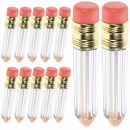 12 pcs tubes rechargeables brillant à lèvres échantillon emballage teinte brillant à lèvres Ctainer v0wz #