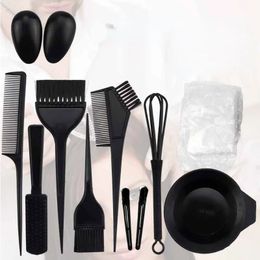 12 Pcs/Set Professional Salon Hair Dye Brush Dye Bottle Shawl Styling Tool Suitable for Personal Family