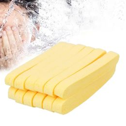 12 PCS Visage doux Nettoyage Sponge comprime Lavage Exfoliant Pads Esponja Maquiagem Cosmetic Puff Skin Nettoyer Puffs