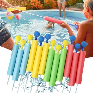 12 pc's Water blaster waterpistolen voor kinderschieter draagbaar 4 kleuren kinderen schuim waterpistool zomer zwembad speelgoed cadeau 240422