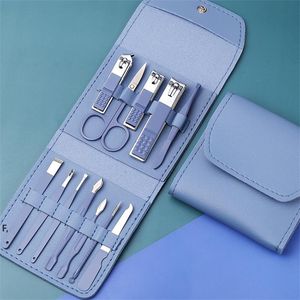 Ensemble de coupe-ongles 12 pièces, ensemble d'outils de manucure et pédicure professionnels portables pour filles, à la mode, RRB13165