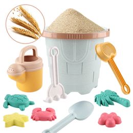 12 pièces jouets de plage ensemble de jouets de sable avec tamis pelle râteau arrosoir moules sans BPA pour bébés tout-petits garçons et filles 231225