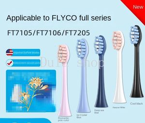 12 pièces Brush Heads s'adapte à la tête de brosse à dents électrique Flyco Th01 Qualité d'origine FT7105FT7106FT7205 Remplacement universel 231222