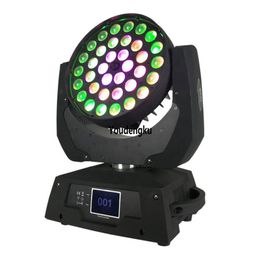 12 stuks LED Bewegende kopstraal zoomzoom waslicht 36x10W rgbw 4 in 1 dmx Movinghead LED Disco Party -verlichting