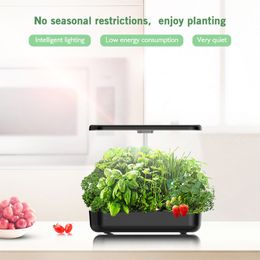 12 pods Hydroponics System Système intérieur Herb Garden avec LED Grow Light Garden Smart Garden Planter pour la cuisine à la maison Timer automatique