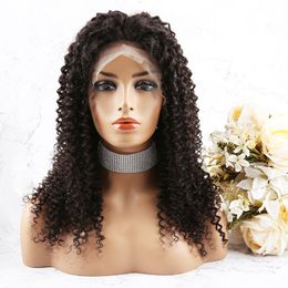 Perruques Full Lace Perruques de cheveux humains avant en dentelle bouclée vierge Remy perruques de cheveux HD transparents entièrement faits à la main invisibles perruque de dentelle entière sans colle pré-épilée 130% 150% Bella Hair