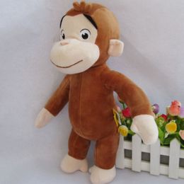 12 "Nieuwsgierig George Plush Pop Monkey Pluche Toy Nieuwe LJ200902