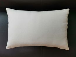 Funda de almohada de lona natural resistente de 12 "x 20", espacios en blanco para vinilo Funda de almohada de lona color beige liso Funda de cojín de algodón de peso medio Espacios en blanco para manualidades
