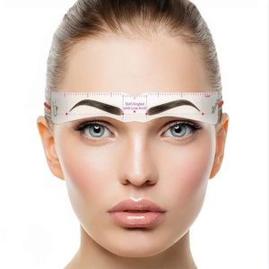 12 set Wenkbrauwstencil Set Herbruikbare DIY Eye Brow Tekening Gids Styling Vormgeven Verzorging Sjabloon Kaart Gemakkelijk Make-up