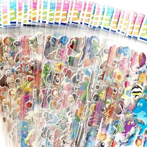 12 SheetSpack Leuke bulk 3D Puffy Stickers For Kids Scrapbooking Laptop Mobiele telefoon Decoratie Meisje Verjaardagscadeau 220815