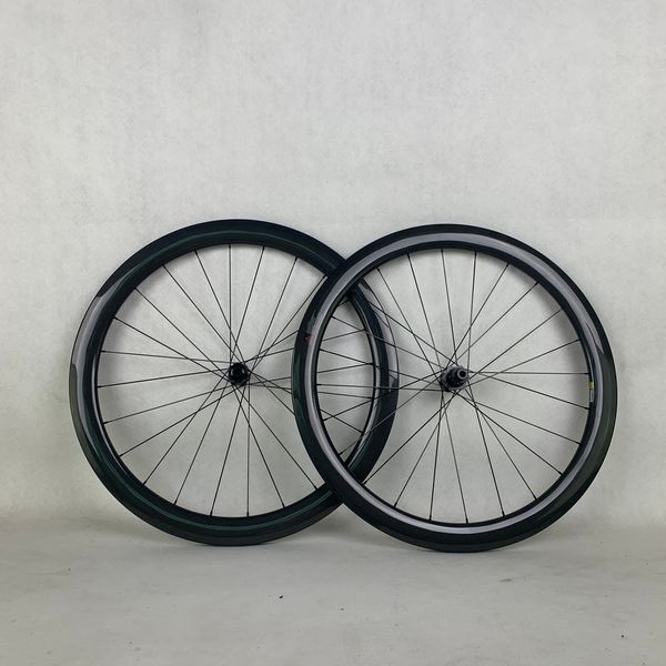 Roues de vélo de route/gravier à disque brillant 3K, 12 vitesses, en Fiber de carbone T800, 25mm de large et 50mm de profondeur, avec moyeu DT350, corps de Cassette XDR