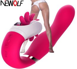 12 vitesses Rotation Oral Sex Langue Lécher Jouet G Spot Gode Vibrateurs pour femmes Vibrant Clitoris Stimulateur Sex Toys Q12 Y1912174416270 Meilleure qualité