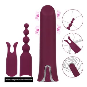 12 velocidades Productos para adultos Masaje de pezón G Spot Spot Vaginal Anal Estimulador Bullet Dildo Vibrator Sexy Toys for Women