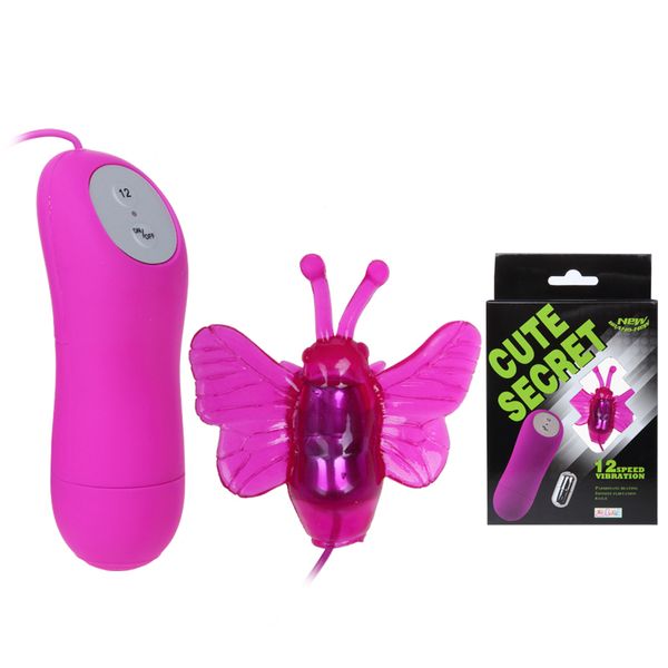 12 Vitesses Vibration Papillon Vibrateur Clitoris Masseur G-spot Stimulation Vibrateurs Sex Toys Pour Femme Produits De Sexe, Jouets Porno D19011105