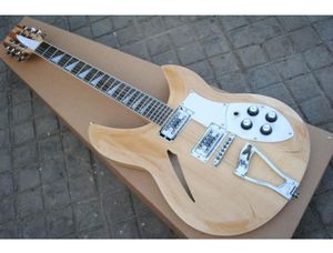 Guitares électriques à 12 cordes, corps Semi-holody 330 381 Original en bois naturel de chine, 8576461