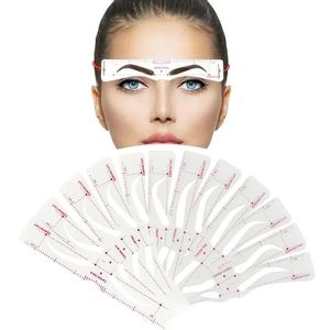 12 styles de mousse de toilettage de sourcils fixables Style Stickers réutilisables MADEAUTRES OUTILS POUR COYAU DE COURT DE COUVEUR DE COUR