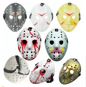 12 Estilo Máscaras de disfraces de cara completa Jason Cosplay Skull vs Friday Horror Hockey Disfraz de Halloween Máscara aterradora Festival Máscaras de fiesta 0711