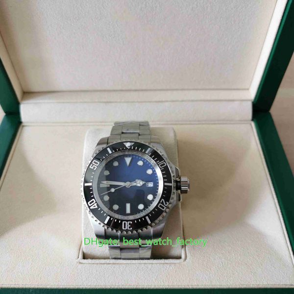 Venta caliente Versión V5 Relojes de calidad superior 44 mm Sea-Dweller 116660 D-Blue Ceramic Sapphire Asia 2813 Movimiento Mecánico Automático Reloj para hombre Relojes de pulsera para hombres