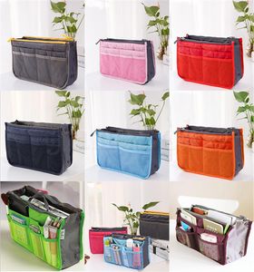 12 style Portable Organisateur Sac À Main Pliable Double Zipper Voyage Titulaire De Stockage Cosmétiques Valise Pochette dc779