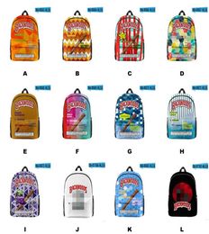 12 Styles Backwoods sac à dos pour hommes garçons cigare dessin animé ordinateur portable 2 sangles sac de voyage école épaules Bagsa461591100