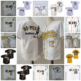 12 Tanner Boyle 11 Amanda Wurlitzer 7 Miguel Aguilar Bail Bonds Baseball Let freedom ring Stitched Black Baseball Jersey 3 Kelly Leak The Bad News Bears Film Chicos