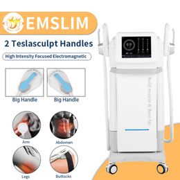 12 Tesla Slimming Systems Ems Sculptor 4 Maniglie con Rf Body Sculpting Stimolatore muscolare Glutei Brucia grassi Hiemt Emslim Body Contouring Fitness Machine366