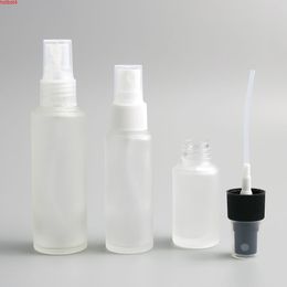 12 x 20 ml 30ml50ml Fashion Draagbare Frosting Glas Parfumfles 2 / 3oz 1oz 5 / 3OZ met Mist Spuit Atomizergoods
