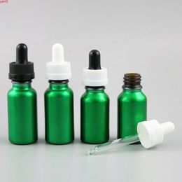 12 x Rechargeable 15 ml 20 ml Peinture Vert Verre Inviolable Inviolable Goutte 2/3 oz 1/2 E-liquide Vialshigh qty