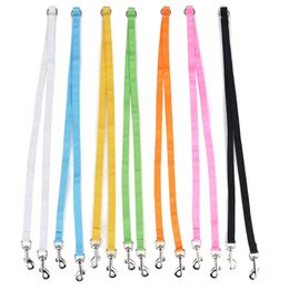 120 cm Walk 2 Dogs Leash Coupler Double Twin Lead Nylon Leash voor kleine midden- en grote hond 8 kleuren