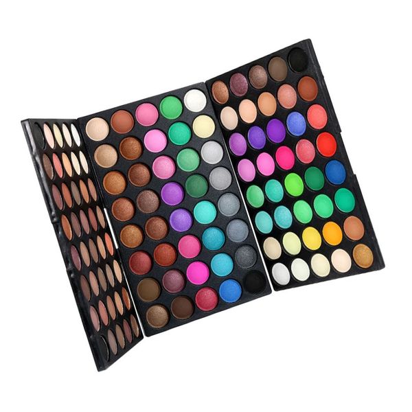 120 couleurs poudre ombre à paupières maquillage Palette fard à paupières mat paillettes Palettes Flash 240122