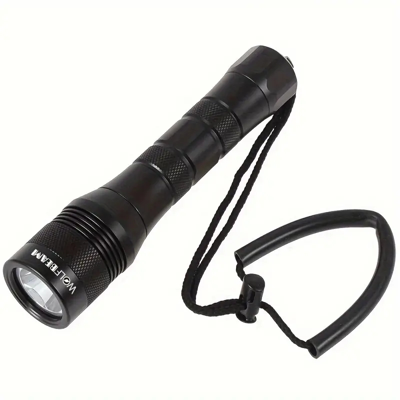 120 Degrees Beam Angle, 1050 Lumens Diving Flashlight, 7874.02inch Underwater Torch With Rotary Switch