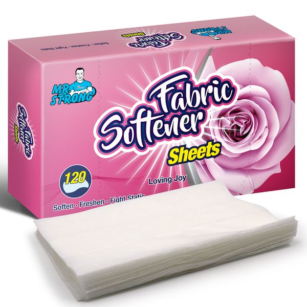 120 hojas/caja de la lámina de secador de caída suave al medio ambiente Fuerza de refrescante Flaja de suave de tela estática Fragancia de flor