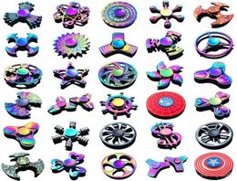 120 typen in stock spinner regenboog hand spinners tri-metal gyro draak vleugels oog vingerspeeltjes spinnende top handspinner witn box1321299