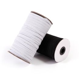 120 yards lengte 0,5 cm / 0,3 cm breed gevlochten elastische band koord gebreide band voor naaien diy masker sprei