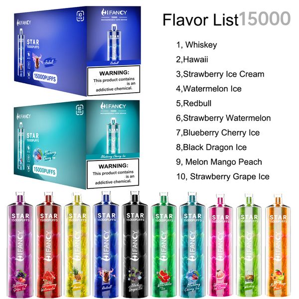 12000 Puff Bars Elfbars Bang Box 12K Vape desechable Recibo cigarrillo electrónico Puffbar Desechable Puff Plus Bar Vaporizador E-Cig Recarga de batería