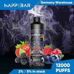 12000 Puffs Electronic Sigaret Big Puffs 20ml Vloeistof Disposable VAPE 2% 5% NIC Salt Vape Duitsland Warehouse 10 Flavours