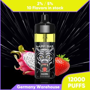 12000 Rookwolken Vape box Pen Bladerdeeg 12k Wegwerp Vapes Vape desechable E Sigaret vapers desechables 2% 5% Vaporizer Opladen gratis verzending Vape Pen