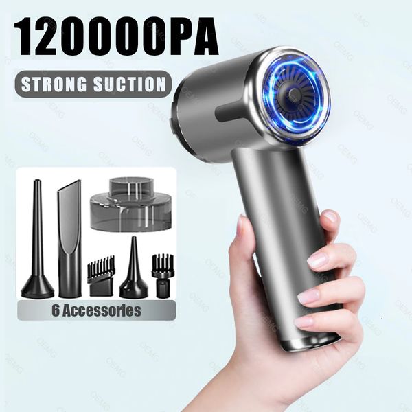 120000pa Mini Clean à aspirateur à vide portable main sans fil tenue pour l'appareil domestique Machine de nettoyage puissante 240416