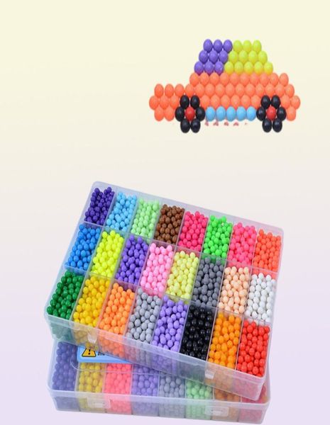 12000pcs 30 colores Reabia de relleno Rompecabezas Cristal Diy Agua de agua Juegos de pelota 3D Toyes mágicos hechos a mano para 2206085473092
