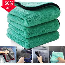 1200GSM Auto Detaillering Wasstraat Microfiber Handdoek Car Cleaning Drogen Auto Wassen Doek Micro Fiber Rag Auto Winter Accessoires