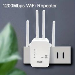 1200 Mbps Wifi Signaal Extender, WiFi Amplified Repeater, WiFi Extender Versterker WiFi Booster Wi-Fi Signaal 802.11N Lange Afstand Draadloze Wi-Fi Repeater Toegangspunt